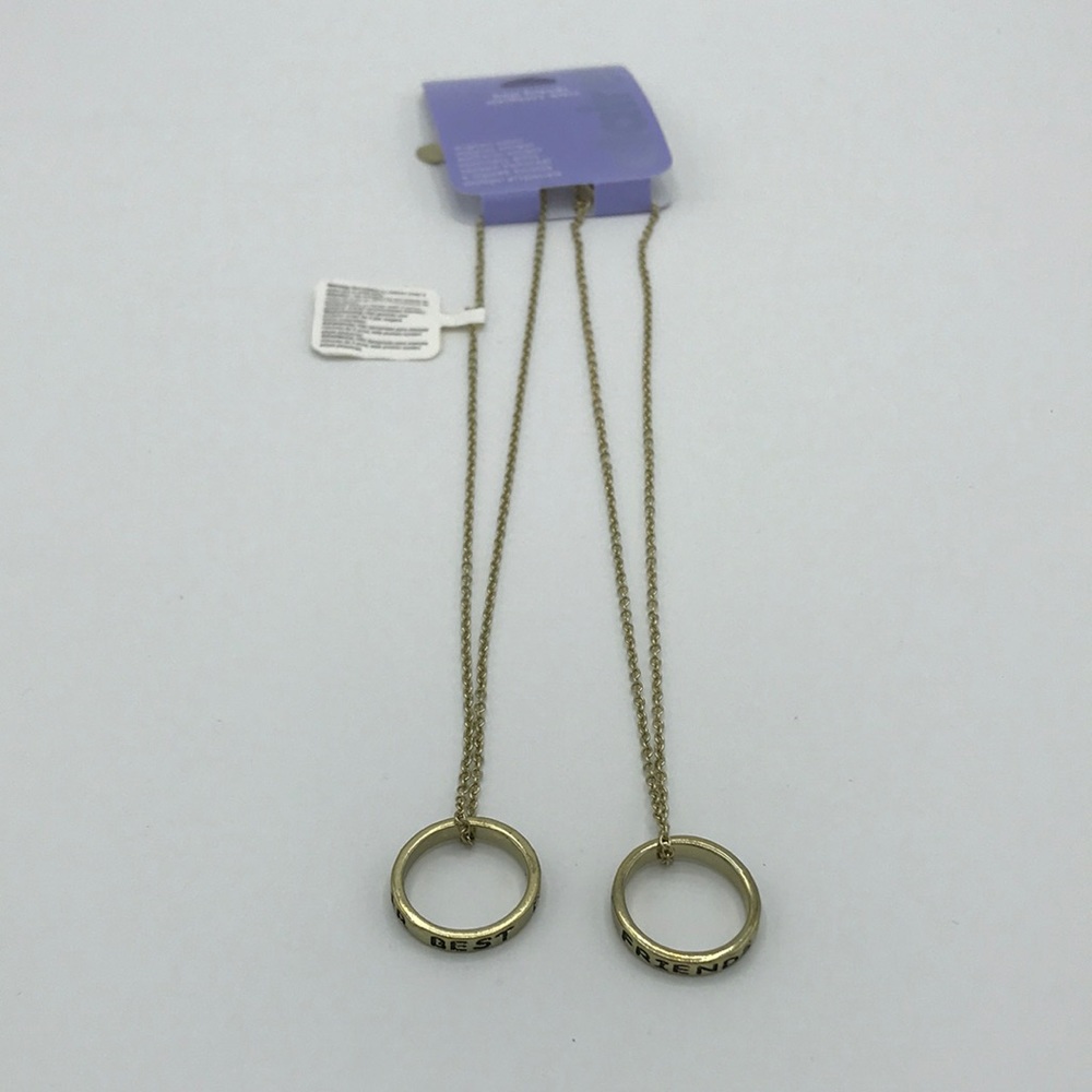 Claire’s Best Friends Forever Couple Rings of 2 Necklaces